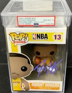 DWIGHT HOWARD SIGNED LAKERS #13 FUNKO POP PSA SLABBED GEM MINT 10 AUTO 1C40768 - Picture 1 of 6