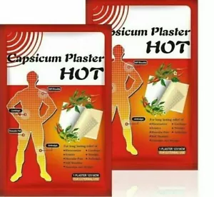 Pain Relieving Capsicum Plaster Patches Muscle Relief 25 Patches 12x18cm Large - Picture 1 of 7