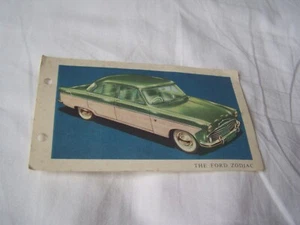 Vintage Tri-ang Spot on Collector Card for the Ford Zodiac model - Picture 1 of 2