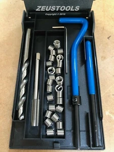 BSC CEI THREAD REPAIR INSERT KIT 1/4 5/16 3/8 7/16 1/2 26 tpi CYCLE HELICOIL SET - Bild 1 von 18