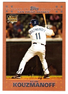2007 TOPPS #263 KEVIN KOUZMANOFF ROOKIE COPPER #13/56 - Picture 1 of 1