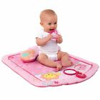 Bright Stars Tummy Time Prop & Play Activity Mat & Pillow - Little Blooms Pink 
