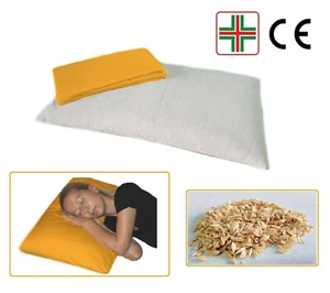 SOGNI D'ORO Guanciale da 40 x 80 in Pula di Farro Cuscino per Letto con Federa - Foto 1 di 4