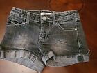 Preowned Good Condition  Girls Yaso Blue Jean Shorts Size 8 Dark Wash