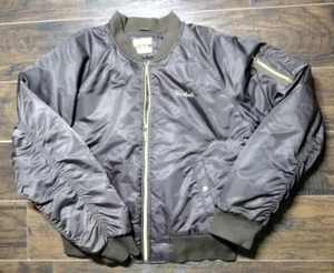 Southpole Brown Satin Look Quilted Bomber Style Jacket Size Xxl Vintage - Picture 1 of 7