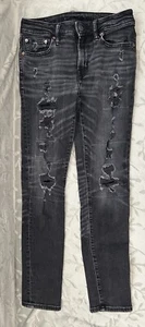 American Eagle schwarze Herrenjeans 29 x 32 AIRFLEX+ Distressed - Bild 1 von 6