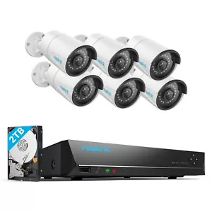 Reolink RLK8-410B6 Überwachungskamera Aussen Set 6X PoE IP Kamera 2TB HDD NVR - Bild 1 von 12