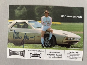 Tarjeta de autógrafo publicitaria firmada por UDO HORSMANN FC Bayern München 10x15 autógrafo - Imagen 1 de 1