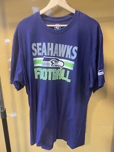 Men’s Seattle Seahawks T-Shirt Size XXL 47 Brand Screenprint 