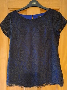 Pretty Layered Top M&Co Petite 8. Ideal For Nights Out - Picture 1 of 6