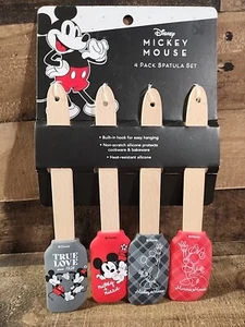 Disney Mickey Mouse Spatula 4-Piece Set - NEW - Picture 1 of 6