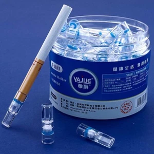 100pcs Disposable Tobacco Cigarette Filter Smoking Holder Reduce Tar Healthy - Picture 1 of 4