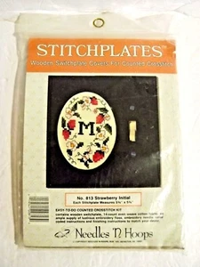 Light Switch Cover Strawberry Initial Counted Crossstitch Switchplate New - Picture 1 of 3