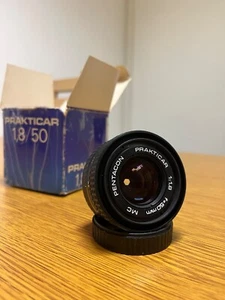 Antique objective Prakticar 1,8/50 f=mm MC Pentacon lenses for camera Germany - Picture 1 of 9