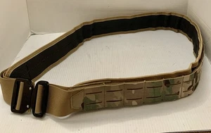 Wolf Tactical Mens Camo Molle Battle Belt Large 40-45 Inner Belt Mililtary - Picture 1 of 8