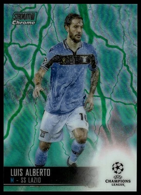 2020-21 Stadium Club Chrome UCL #82 Luis Alberto Aqua/Green Electric - Image 1 of 2