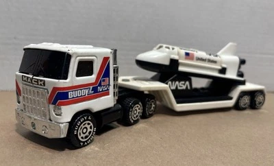 De colección Buddy L NASA Transbordador Espacial Discovery y Semirremolque y Remolque Juguete 1980 Foto 1 de 4