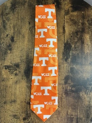 Corbata de Seda Universidad de Tennessee Power T Voluntarios Licencia Deporte Nueva con Etiquetas Foto 1 de 4