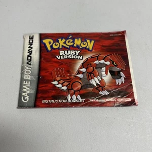 Pokemon Ruby Version (Gameboy Advance GBA, 2002) Instruction Booklet Only - Picture 1 of 7