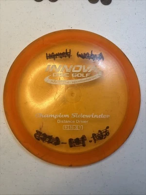 Innova Champion Sidewinder 173g Orange Distance Driver Golf Disc - Image 1 of 2