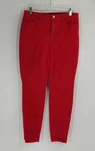 Talbots Größe 10 knöchellange Jeggings Jeans rot Skinny Baumwollmischung - Bild 1 von 6