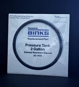 Nuevo tanque de presión BINKS 83-1419 2 galones junta resistente a disolventes de repuesto - Imagen 1 de 5