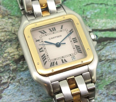 Cartier Panthere Gold/Stainless 1-Row Classic & Figaro Watch Women Quartz 26 mm - Image 1 of 4