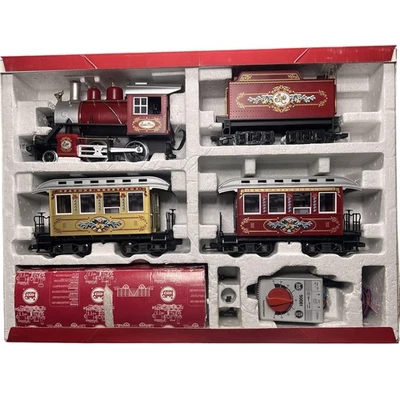 Tren de Navidad LGB Vintage 72325 Temporadas Saludos Escala G Set de Inicio Probado Foto 1 de 4