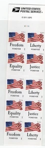 2012 Forever Flag Complete Booklet, Scott #4676b Mint NH - Picture 1 of 1