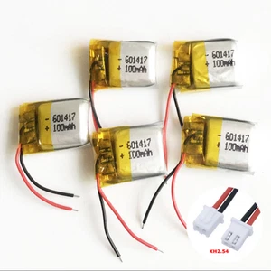 5 x 3,7V 100mAh Lipo Polymer Akku für Kopfhörer Bluetooth 601417 - Bild 1 von 5
