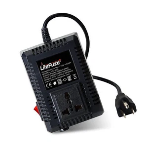 LiteFuze LC-500US 500W Travel Voltage Converter - USA Cord - Step Up/Down - Afbeelding 1 van 10