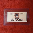 NVA / VIETCONG VIETNAM WAR ORIGINAL  AUTHENTIC TRAIL DEATH CARD  FREE SHIPPING