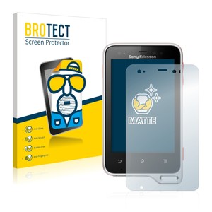 2x Protector Pantalla Antireflejos para Sony Ericsson Xperia active ST17i