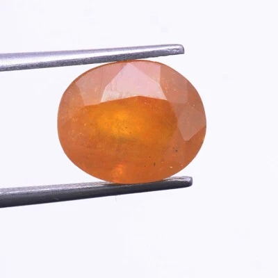 Enorme piedra preciosa suelta certificada de 8,00 quilates de zafiro amarillo natural 11 mm*9 mm Foto 1 de 4