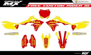 Fits Suzuki RMZ 250 2019 to 2024 RMZ450 2018 to 2024 graphic kit decals stickers - Picture 1 of 2