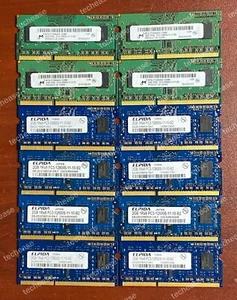 2GB DDR3 PC3-12800 1600MHz 204-pin SODIMM RAM - Untested, As Is (Lot of 12) - Picture 1 of 2