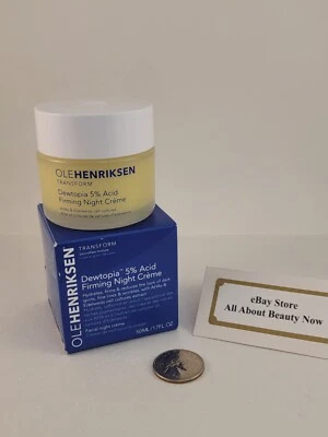 Ole Henriksen Dewtopia 5% 酸紧致夜霜 1.7 液量盎司正装全新 — 第 1/4 张图片
