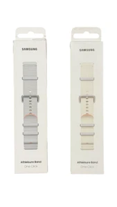 OEM Samsung Galaxy Watch 7 Athleisure Band Cream/Gray - W/Retail Box - Pristine - Picture 1 of 6