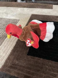 TY Beanie Babies Gobbles With Tags - Picture 1 of 5