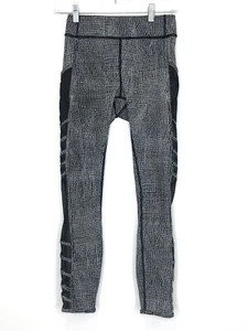 Lululemon Leggings Mesh Women’s XS Net Print Black/White - Picture 1 of 6