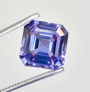 12x12 MM Natural Color Changing Alexandrite Square Cut Loose Gemstone Certified - Picture 1 of 5