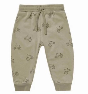 NWT Rylee + Cru Jogger Pants with Bicycle Motif Unisex Size 8/9 - Picture 1 of 5