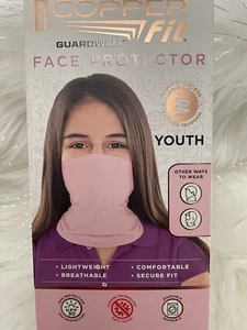 copper fit face protector youth,pink,one Size,age 8+. #190 - Picture 1 of 6