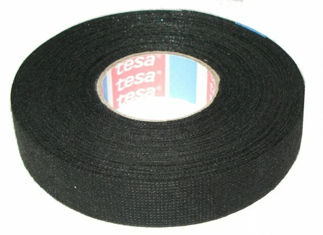 TESA 51608 25m Rubber Adhesive Tape - Black