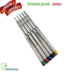 5er set Sinus Lift Osteotome Implantologie Osteotom gerade - konkav for surgery - Bild 1 von 7
