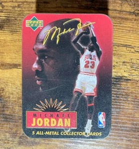 Michael Jordan 1996 cubierta superior coleccionista lata (vacía) cabra - Imagen 1 de 4