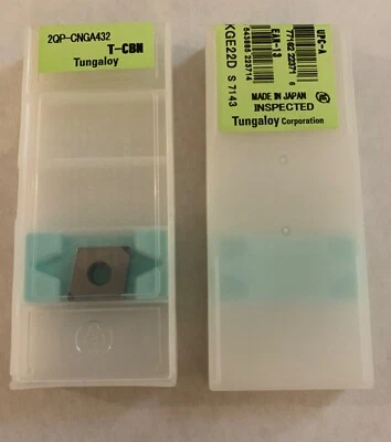 TUNGALOY T-CBN Carbide Insert - 2QP-CNGA 432 - CNGA120408 BX480 - Qty. 1 - NEW