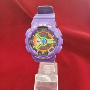 OROLOGIO JUNK CASIO G-SHOCK x EVANGELION GA-110EV-6AJR EVA Unit 01 Limited Viola - Foto 1 di 4