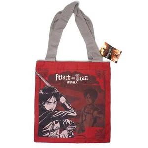 Bolso de Mano Attack on Titan Eren de Lona Roja de Personajes - Imagen 1 de 6