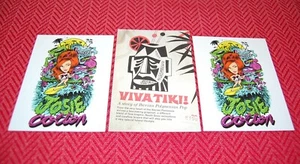 Lot of 3 Vintage Ad Cards Josie Cotton Shows & Releases, Vivitiki! Iberian Pop - Picture 1 of 2